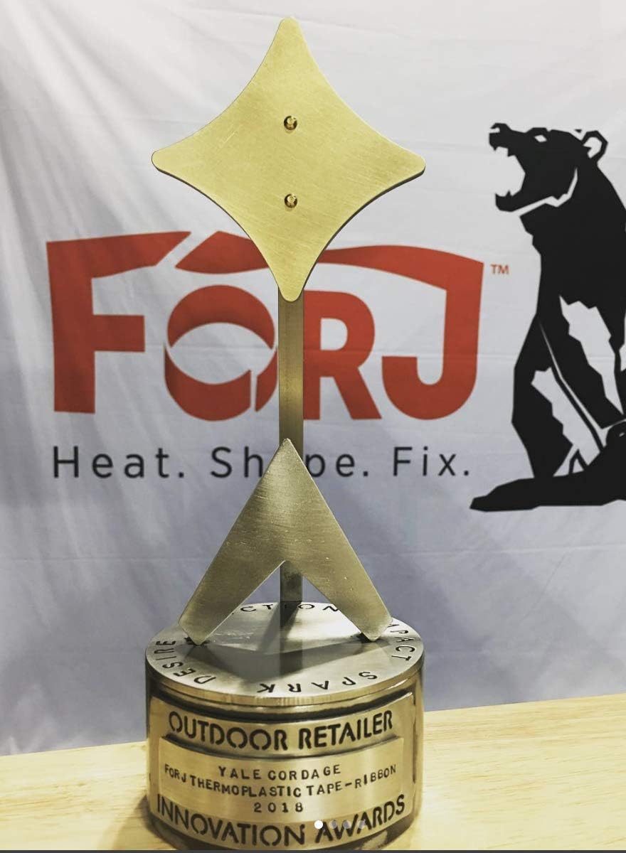 Forj Thermoplastic Tape Ribbon, 20 Feet of Lightweight, Compact Resin Fiber with 1000 Pounds of Tensile Strength, Perfect for Repairs and Maintenance. An Outdoor Retailer 2018 Innovation Award Winner. : Sports & Outdoors