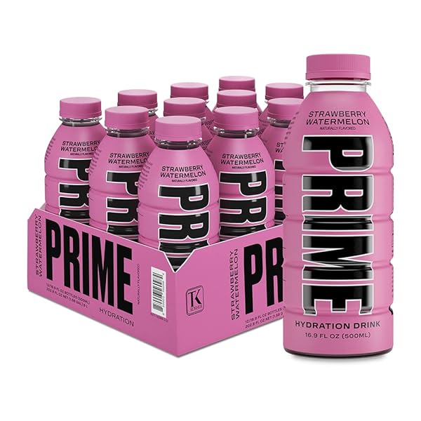 PRIME HYDRATION STRAWBERRY WATERMELON, SPORTS DRINKS, ELECTROLYTE ENHANCED...
