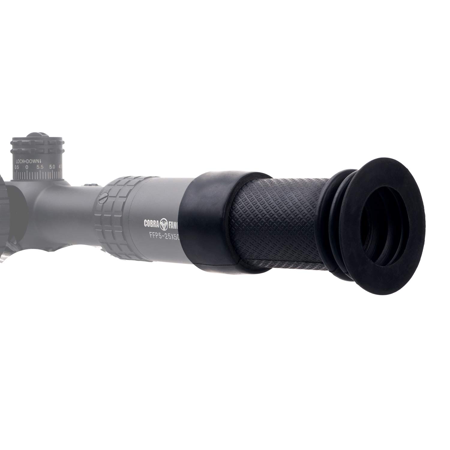 ToopMount Airsoft Rifle Scope Rubber Eye Piece Cover Flexible Recoil Extender Cover 40-43.5mm Eyecup Protector Anti-impact Visor Rifle Scope Eyeshade for Hunting