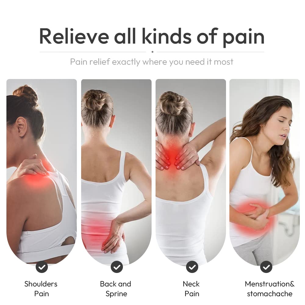 Microwavable Heated Neck Wrap Warmer and Shoulder Weighted Heating Pad Microwave for Hot and Cold Compress