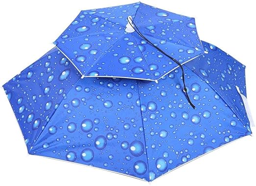 hat with umbrella on top