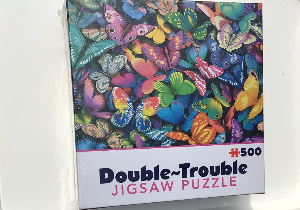 Cheatwell Games 500 Piece Double Sided Jigsaw Puzzle Butterflies
