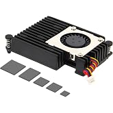 Geekworm Active Cooler H505 for Raspberry Pi 5 2GB/4GB/8GB/16GB | Aluminum Heatsink with Blower PWM Fan