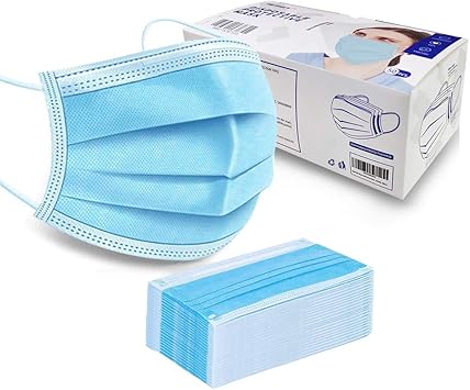 Download Msaaex Disposable Face Mask For Air Pollution Dustproof Mouth Cover 3 Ply Safety Mask 50 Amazon Com PSD Mockup Templates