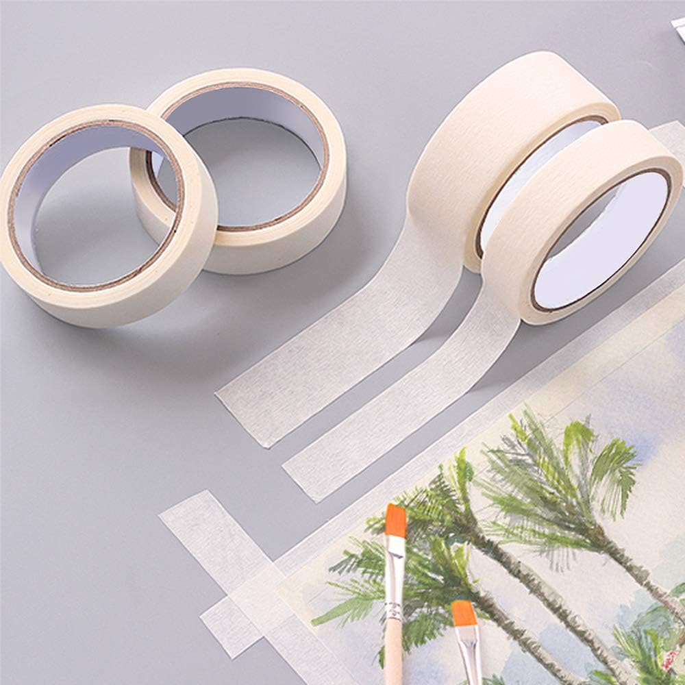 Elfii Masking Tape 5 Pack, General Purpose for Office Home Painter's Tape 0.8inch x 60yard, for Painting Labeling Packing DIY Craft Art Project School Use: Industrial & Scientific