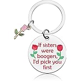 Vadaka Funny Sister Birthday Keychain Gifts for Sister from Sisters Adults Birthday Gifts Ideas for Big Little Soul Sisters Key Chain Funny Gift for Bff Bestie Best Friends Christmas Graduation Gift