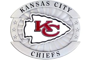 Siskiyou Sports mens Oversized sports fan buckles, Kansas City Chiefs