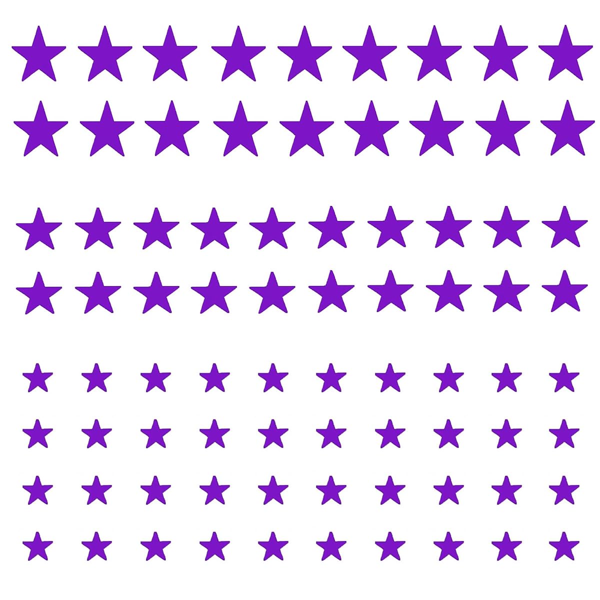 Stars Wall Decal,78 PCS Purple Stars Wall Sticker Easy to Peel and Stick for Room,Kids Room Decoration Ins hot