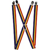Buckle-Down Buckle-Down Suspender - Rainbow Accessory, Rainbow, One Size