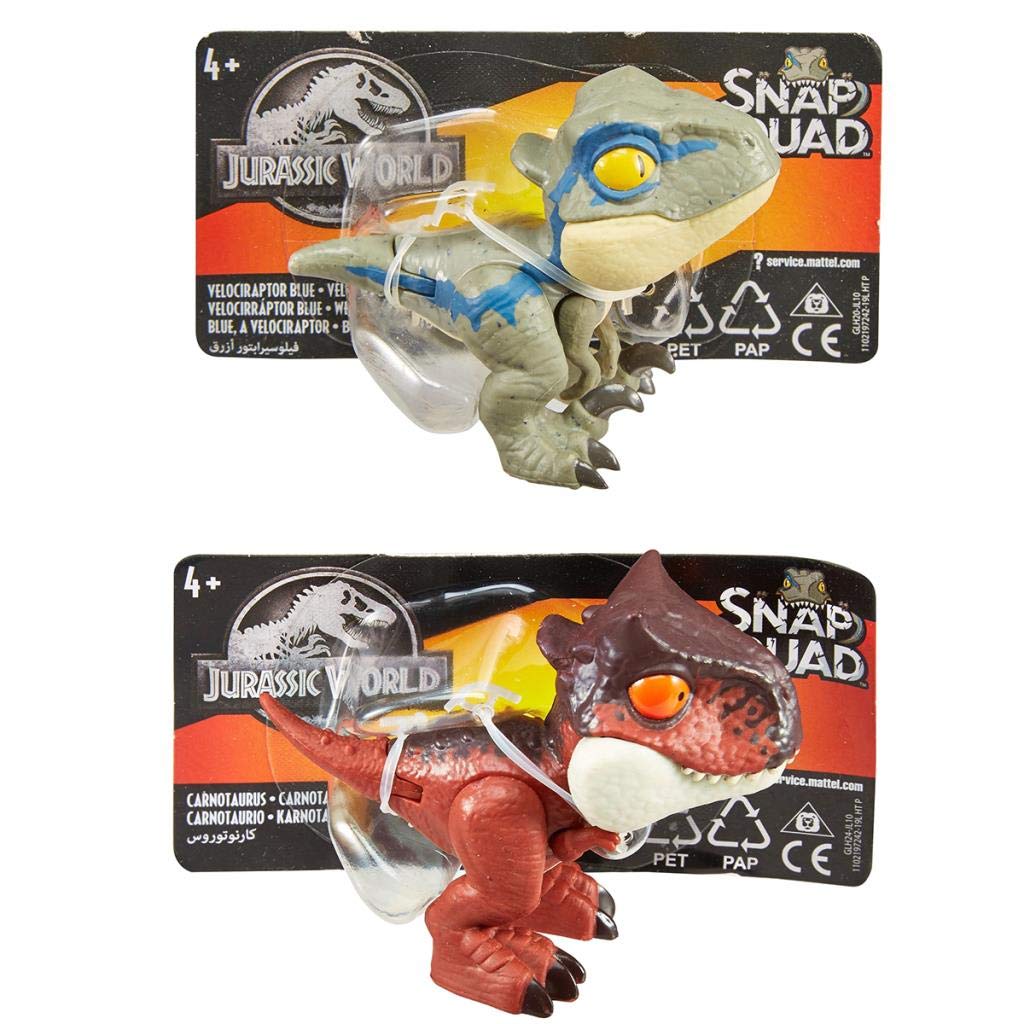 Mattel-GKX72 Jurassic World Dino Mouths 11 x 5 cm, Multicolour (GKX72), Assorted models