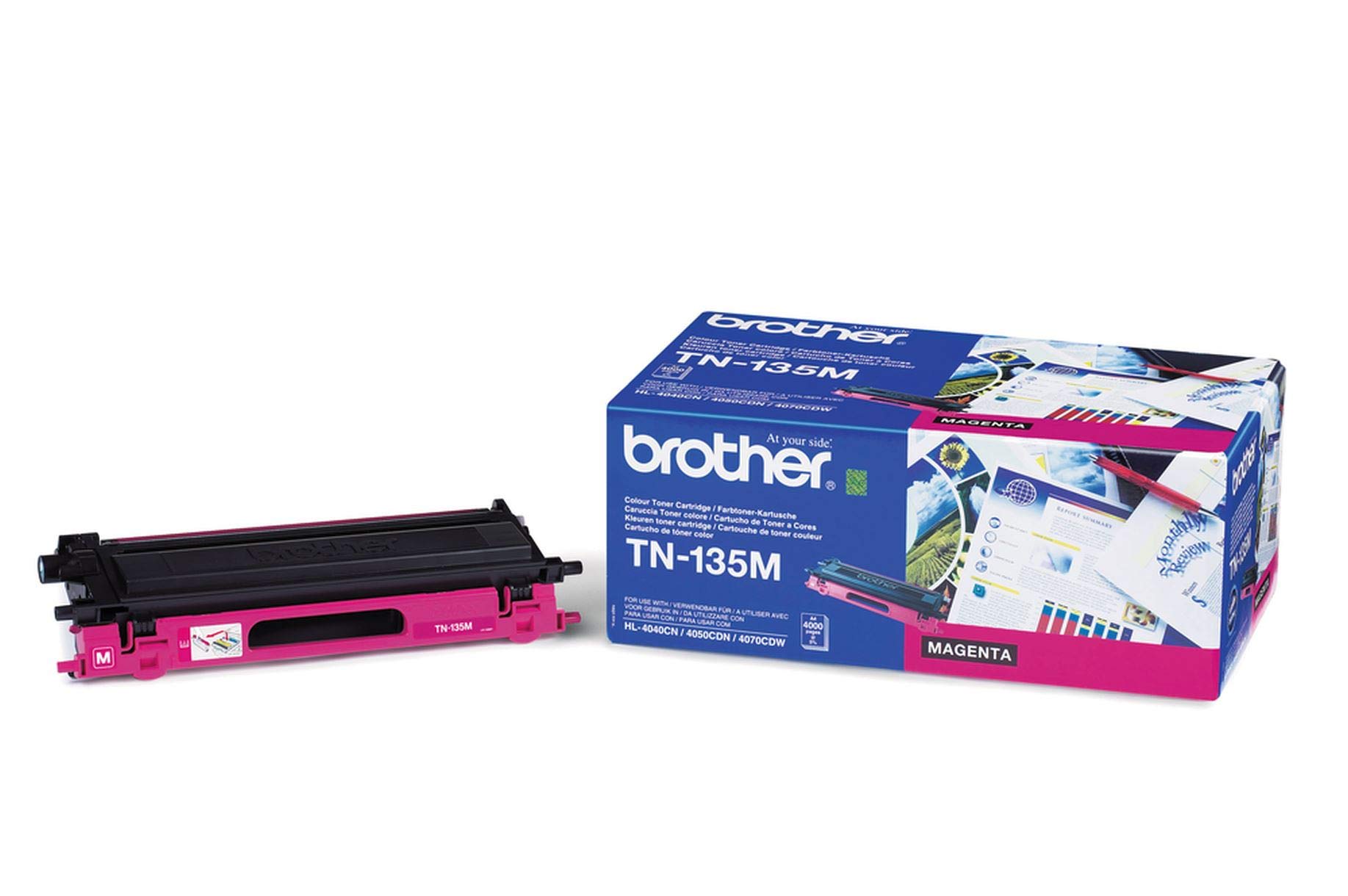 Brother TN135M - Magenta - original - toner cartridge - for Brother DCP-9040, 9042, 9045, HL-4040, 4050, 4070, MFC-9420, 9440, 9450, 9840