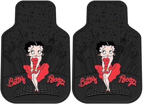 Amazon Com U A A Inc Betty Boop Skyline 2pc Front Black Rubber