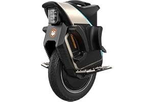I INMOTION INMOTION V12S City Commuter Electric Unicycle - Upgraded 120km Range EUC with 4.3" Touchscreen & Anti-Theft Alarm, 90mm Suspension for Potholes - UL2272 Certified, IPX6 Waterproof Electric Unicycle for Urban Riding