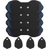 MASTOGO 8 Pcs Reusable Multiple Time Tens Unit Replacement Pads in 2 Sizes | Snap Spacing 1.37 in, Compatible with 3.5mm Snap-on Connector Tens Device, Premium Stickiness, Skin Friendly, Latex-Free