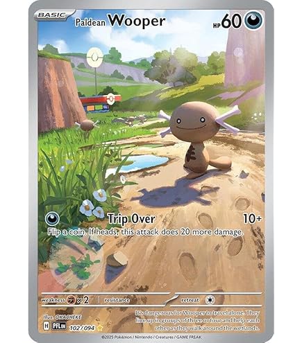 Amazon.com: Pokemon - Paldean Wooper 221/193 - Paldea Evolved