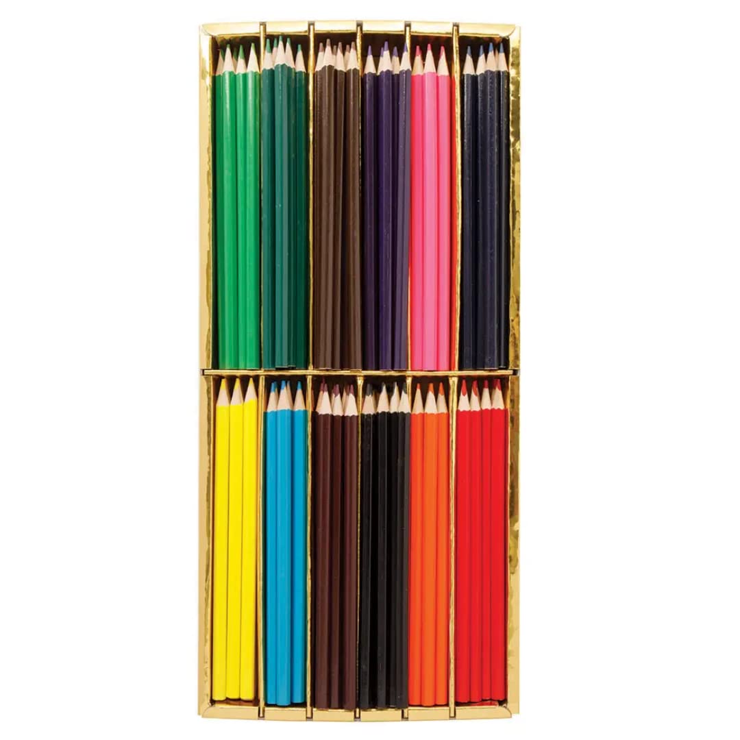 Baker Ross FE416 colouring pencils art set - pack of 180, colouring set, pencils for arts and craft supplies — image 1