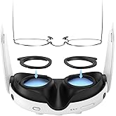 AMVR Lens Protector Set Compatible with Meta/Oculus Quest 3 Accessories,Glasses Spacer for Q3 VR Lenses,Soft Silicone Rings P