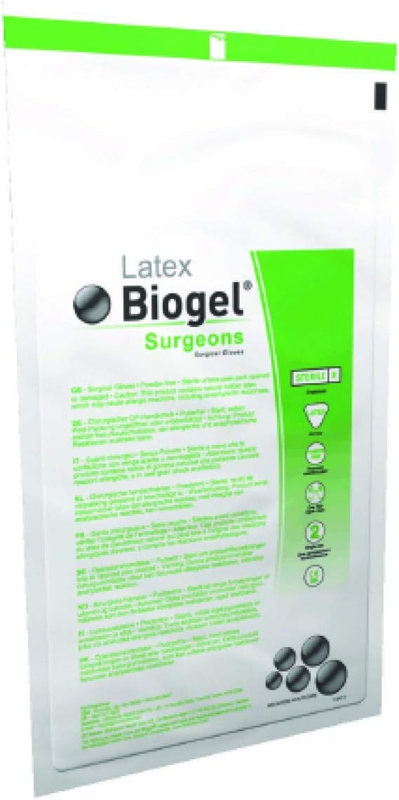 Powder-Free Biogel Latex Surgical Glove by Molnlycke Healthcare ( GLOVE, SURGICAL, LATEX, BIOGEL, PF, 8 ) 50 Pair / box by Molnlycke Healthcare Us LLC
