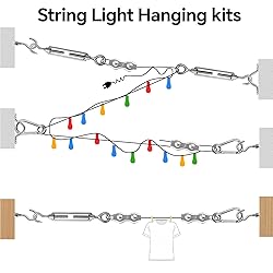 UZE String Light Hanging Kit with 300 FT