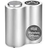 DIFFUSER WORLD 800 Sq Ft Waterless Diffuser for Essential Oils, Made in USA Aroma Infinity Silver Portable Aroma Atomizer for Room Fragrance, Home Scent Machine, Air Aromatherapy Oil Diffusers