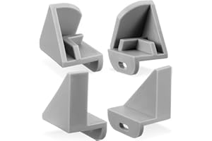 Chunful 4 Pack Replacement Bracket Clips for Hot Dog Roller Machine Glass Cover Sneeze Guards for Hot Dog Rollers Grill Cooker Machine Compatible with Olde Midway