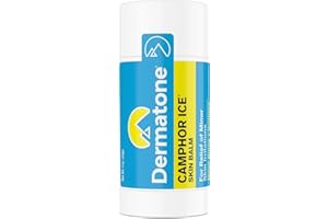 DERMATONE Camphor Ice | Balm for Dry, Cracked and Chapped Skin | Lips, Hands, Feet | Skin Repair | Sunburn | Bug Bites | Minor Burns | Soothing Vapors | Nasal Congestion, 1 oz stick