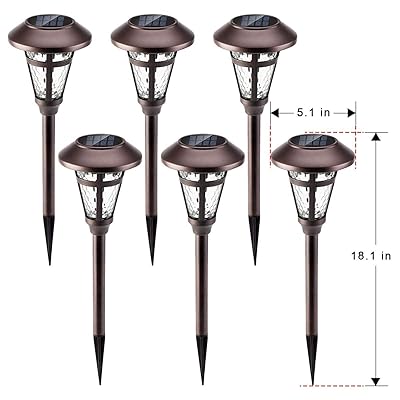 Buy Solpex Solar Pathway Lights Outdoor 6 Pack Solar Garden Lights Bronze Finshed Waterproof Solar Walkway Lights Outdoor Lawn Patio Yard Garden Pathway Walkway And Driveway Online In Indonesia B086dczj6l