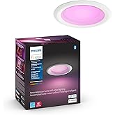 Philips Hue Smart Recessed Lighting 4 Inch - White and Color Ambiance Color-Changing Light - 850 Lumen - Control with Hue App - Compatible with Alexa, Google Assistant and Apple Homekit - 1 Pack