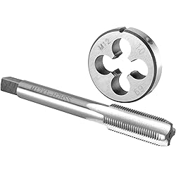 Burkit M12 X 1 Tap and Die Set, M12 x 1.0 Machine
