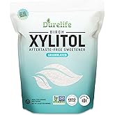 DureLife XYLITOL Sugar Substitute Made From 100% Pure Birch Xylitol NON GMO - Gluten Free - Kosher, Sugar alternative (40 OZ)