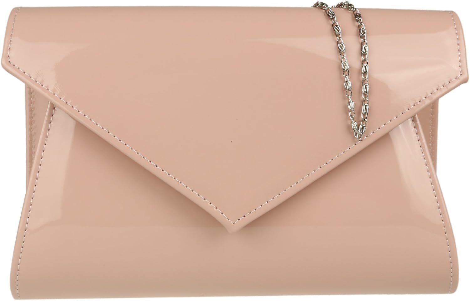 Download Girly Handbags Glossy Plain Clutch Bag Flesh: Handbags: Amazon.com