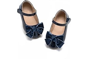 Flaryzone Toddler/Little Girls' Ballerina Flat Mary Jane Princess Dress Shoes - Wedding School Party