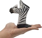 VIPbuy Hand Carved Wood Eyeglasses Holder Stand Zebra Animal Desk Decor view 7
