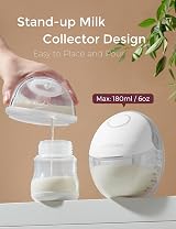 Momcozy M6 Wearable Double Electric Breast Pump Gray view 5