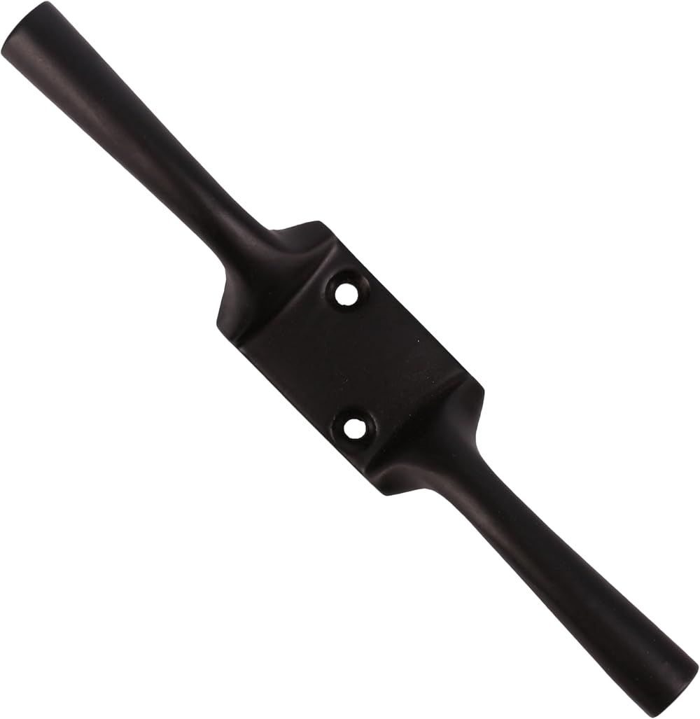 White Hinge 6 Inch Large Metal Cleat Hook 150mm Black Japanned Strong