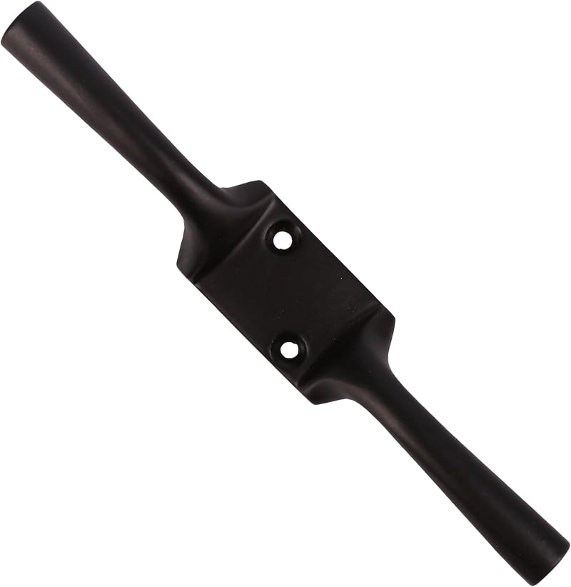 White Hinge 6 Inch Large Metal Cleat Hook 150mm Black Japanned Strong