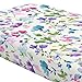 Carousel Designs Bright Wildflower Crib Sheet - Organic 100% Cotton Fitted Crib Sheet - Made in the USA