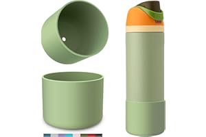 YOUCOX Silicone Boot for Owala Water Bottle 24 oz 32 oz 40 oz, 2PCS Anti-Slip Protective Sleeve for FreeSip/Twist/Flip Water Bottles, BPA Free, Dishwasher Safe, Bottom Bumper Cover Cup Accessories