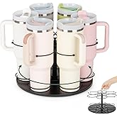 Upgraded Water Bottle Organizer for Stanley 40 oz/30 oz/20 oz,Rotating Stanley Cup Organizer Holder,Tumbler Holder Organizer, Easy to Install Kitchen Organizers and Storage for Stanley Cup Accessories