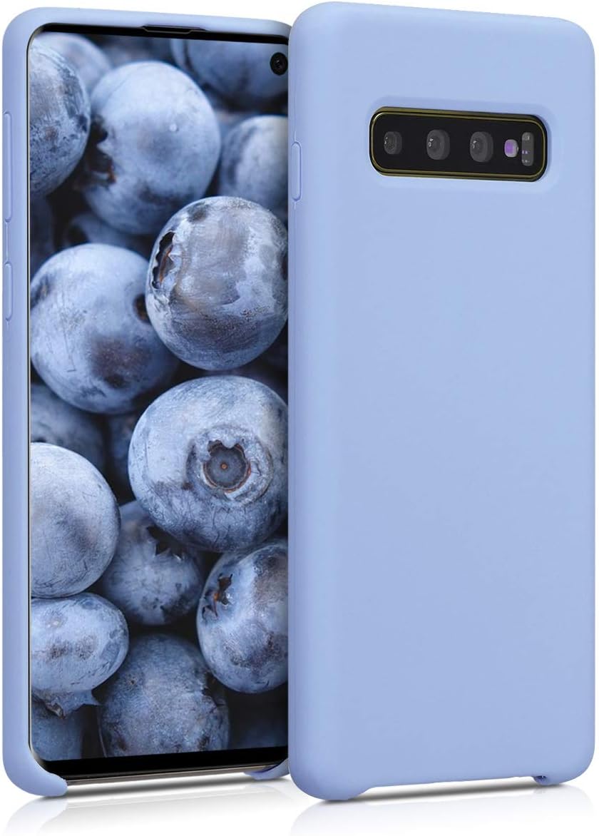 kwmobile Case Compatible with Samsung Galaxy S10 Case - TPU Silicone Phone Cover with Soft Finish - Light Blue Matte