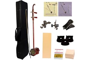 YCXYQ Chinese Erhu 2 String Violin Instrument Rosewood Erhu Chinese Violin Oriental Violin Free Accessories Suitable for Beginners to Get Started