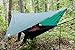 Rolling Fox Tarp Shelter Waterproof Lightweight Hammock Camping and Survival Tarp Shelter (Dark Green, 360x280 cm)