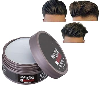 Amazon Com Men S Hair Styling Wax Clay 80ml Retro High Hold