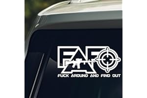 OCQOTAT 3pcs Fuck Around and Find out Funny Car Stickers-FAFO Fuck Around Find out Warning Vinyl Sticker for Laptop/Car/Truck/Window/Bumper,Protected by F Around and Find out Offensive Transfer Decals