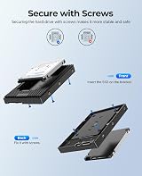 ORICO 2.5 to 3.5 SATA Hard Drive Adapter Mounting Bracket Caddy for 7-12.5mm view 3