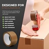 Stick Well Heavy Duty Packing Tape 48mm x 66m Brown 6 Rolls Low Noise view 2
