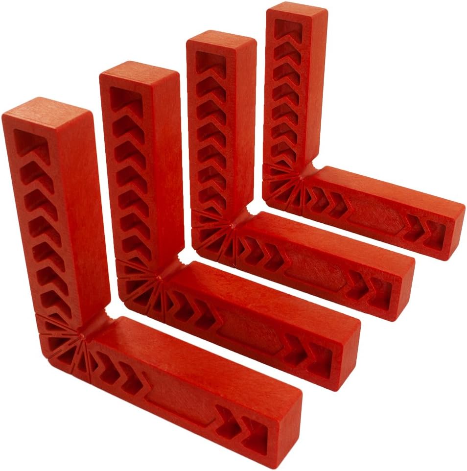 4 ea. 6 inch Square 90 Positioning/Clamping Squares to Assemble Cabinets, Drawers or Boxes That Require A 90 Degree Corner