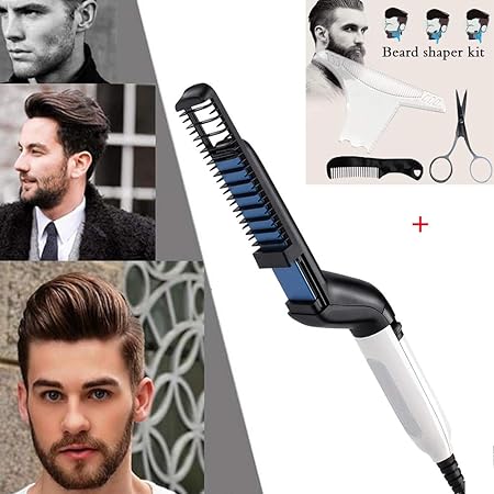Multifunktionale männer Schnelle Elektrische Bart Glätteisen Kamm Haarglättung Shaping Kamm Schnelle Haar Bart Styler für Män