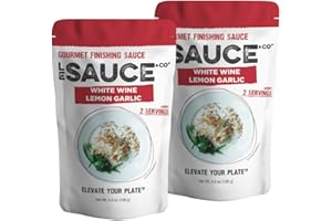 Le Sauce & Co., White Wine Lemon Garlic Gourmet Finishing Sauce (2-pack), Lemon Sauce, Garlic Sauce, White Wine Sauce, Steak Sauce, Chicken sauce, Shrimp Seasoning, Pasta, Bread, Chicken Breast