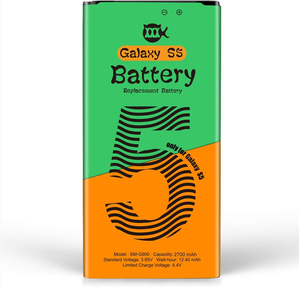 Galaxy S5 Battery, 2700mAh Upgraded Li-ion Replacement Battery for Samsung Galaxy S5 I9600, G900F, G900V (Verizon), G900T (T-Mobile), G900A (AT&T),G900P(Sprint)